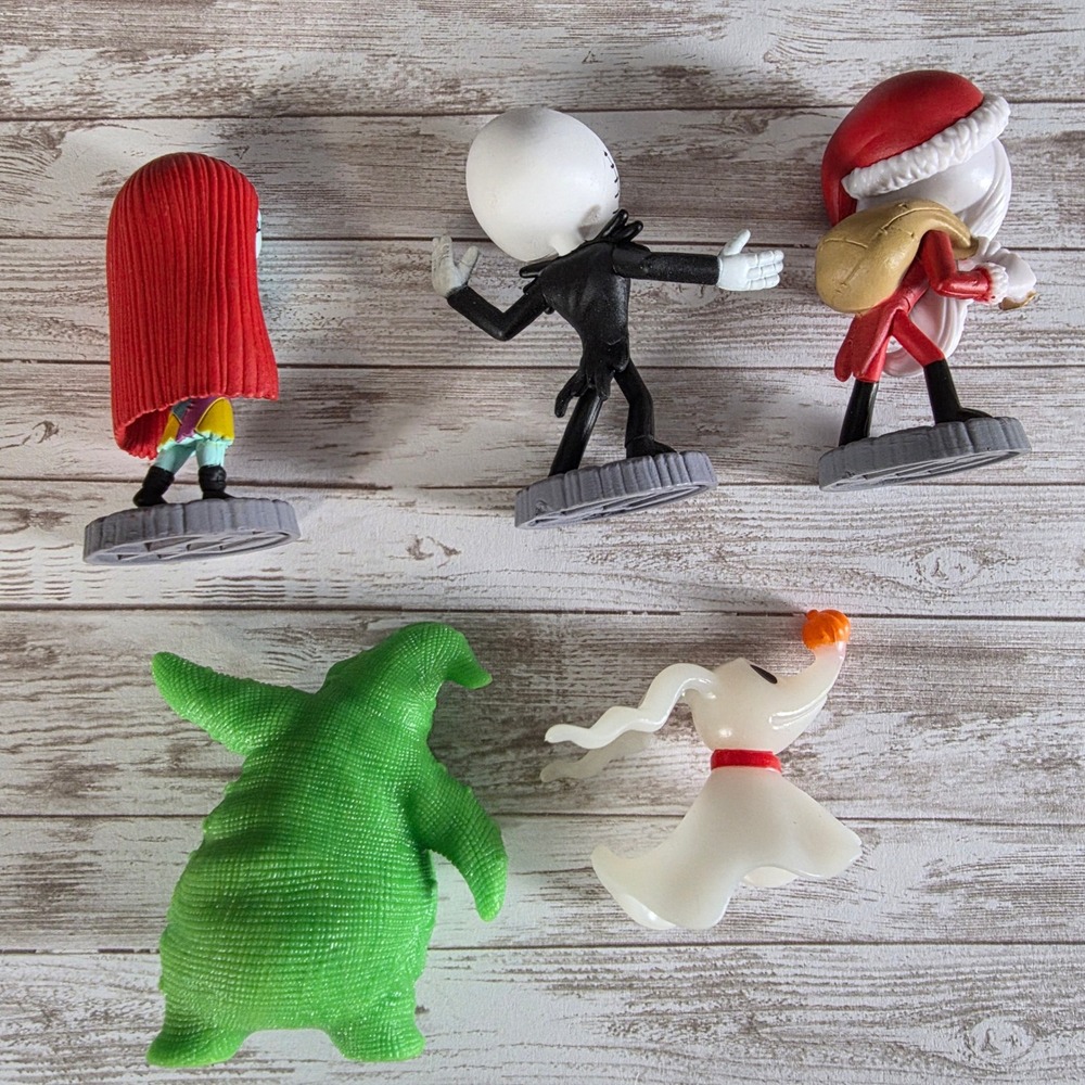 Just Play Disney Nightmare Before Christmas Mini Figure Set Jack Sally Zero 5pc - Picture 2 of 11